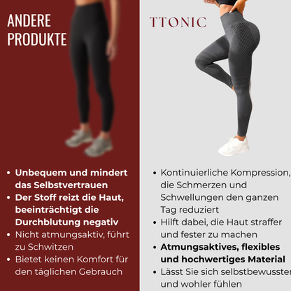 3 Fach Wirkungs Leggings Lipödem, Cellulite, Krampfadern TightTonic™